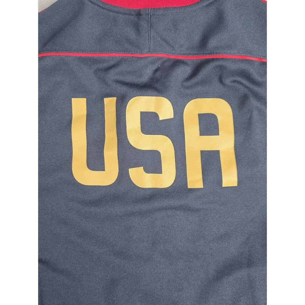 USMNT USA Soccer Nike Full Zip Track Jacket SMALL Blue Red Gold Training